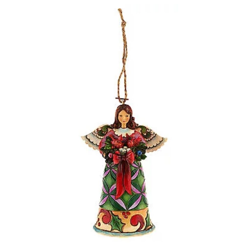 Jim‎ Shore Heartwood Creek Holiday Angel Ornament NWT